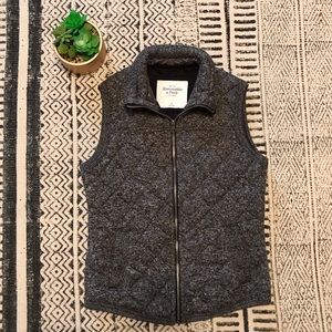 A&F quilted vest